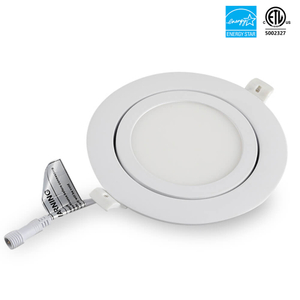 4'' 9W rundes einfarbiges 3000K/4000K/5000K/6000k 3CCT dimmbares kardanisches LED-Downlight mit Anschlussdose 120V ETL-gelistet IC-zertifiziert 