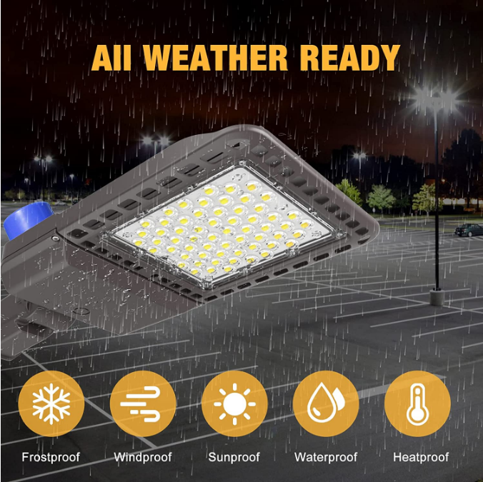 ETL DLC-gelistete Hochleistungs-Außen-Industrie-LED-Schuhkarton-Straßenlaterne 100 W/150 W/200 W/240 W/300 W Parkplatzbeleuchtung