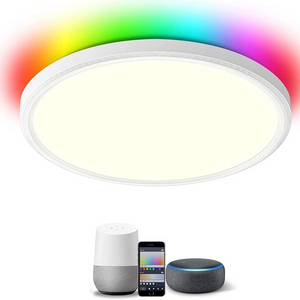 12 Zoll 2,4G Smart Remote Controlled+ Bluetooth RGB-CW LED-Einbaupanel 24W 3000LM ETL Energy Star gelistet 