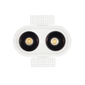 Twins LED-Einbaustrahler, modernes Downlight für den Innenbereich, Deckenstrahler, Wabennetz, blendfrei, AC120–277 V, für Wohnzimmer