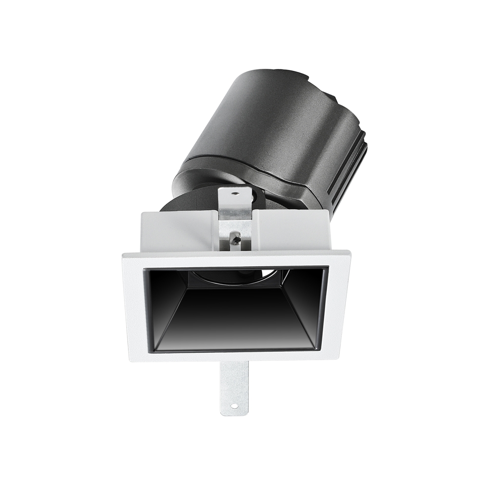 Less Series UGR&lt;10 Rundes, quadratisches LED-COB-Downlight 15D-38D Abstrahlwinkel einstellbares Downlight