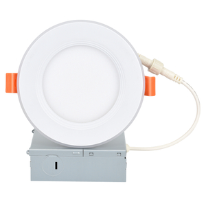 4 Zoll 6 Zoll rundes, farbwechselbares 5CCT 2700K/3000K/3500K/4000k/5000k+Nachtlicht 2700K Dimmbares, schlankes LED-Einbau-Downlight mit Anschlussdose, ETL-gelistet, IC-zertifiziert