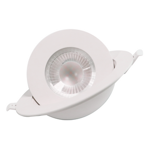 360-Grad-Drehung, 15,2 cm (6 Zoll), 12 W LED-Gimbal-Downlight, 1300 lm, dimmbar, für nasse Standorte, 3CCT, Farbwechsel