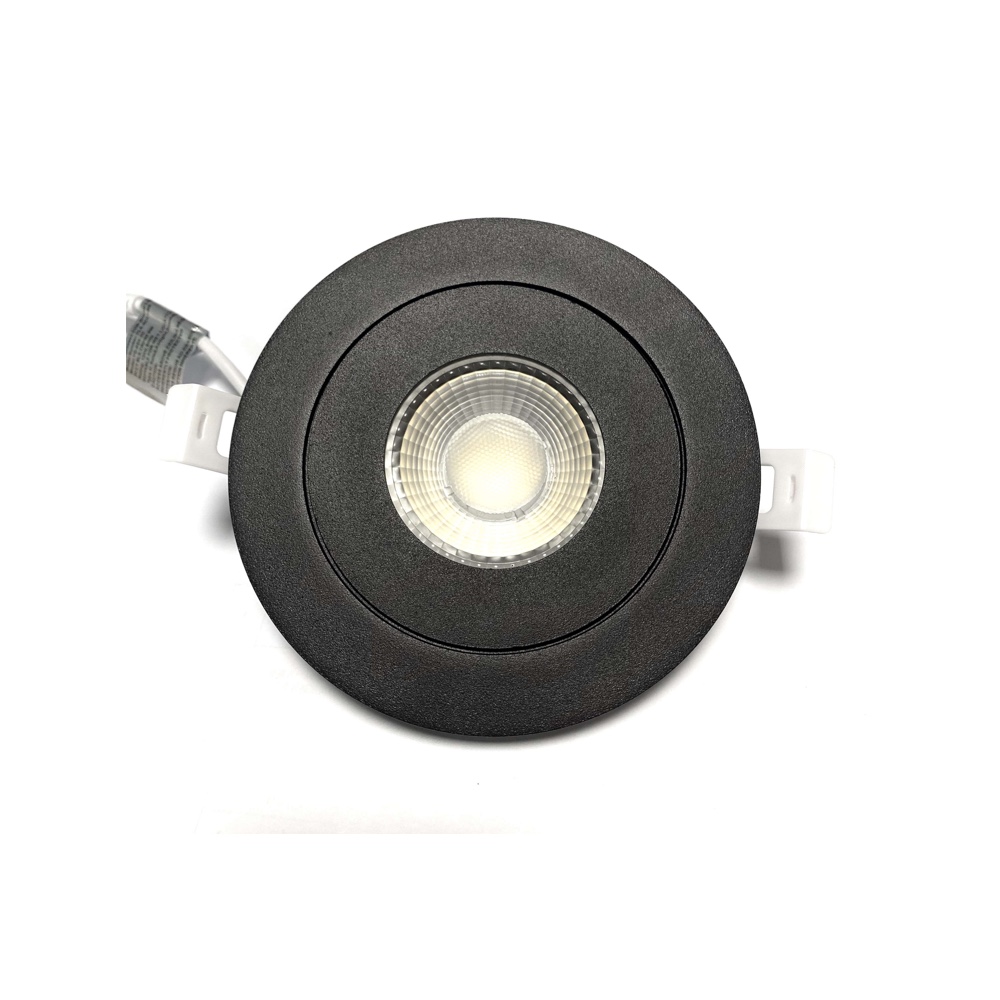 Schwarzes kardanisches LED-Einbau-Downlight