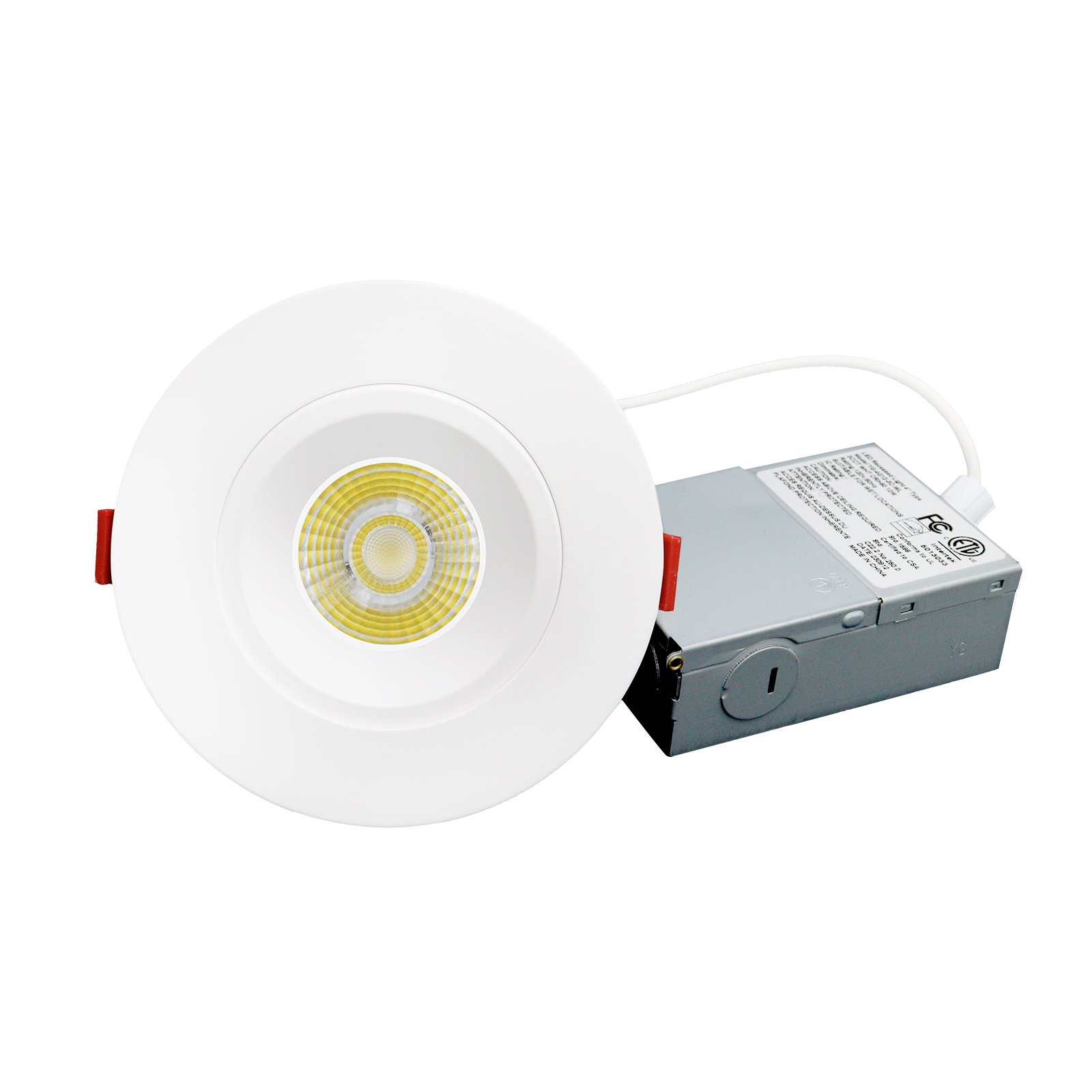 4-Zoll-LED-Deckeneinbauleuchte, blendfreies Downlight