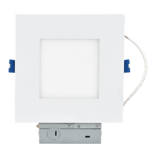 4 Zoll 6 Zoll ETL-gelistetes, quadratisches, IC-zertifiziertes, 3000 K/4000 K/5000 K/6000 K/3CCT/5CCT wählbares, dimmbares, schlankes LED-Einbau-Downlight 